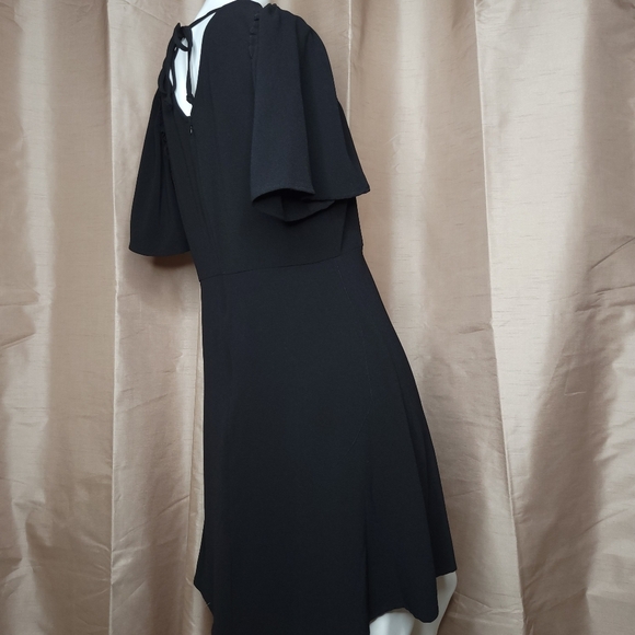 Bobeau Women's Midi Short Sleeve Dress - Size: Medium - Color: Black - Picture 5 of 9